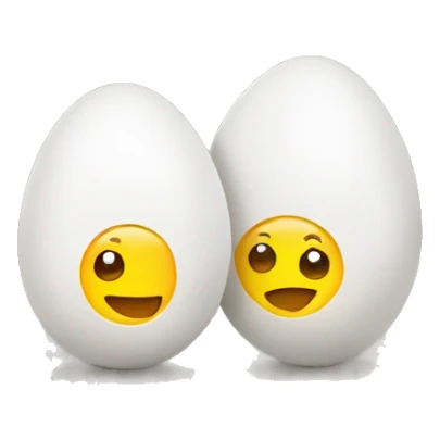 couple of eggs in a bowl sticker