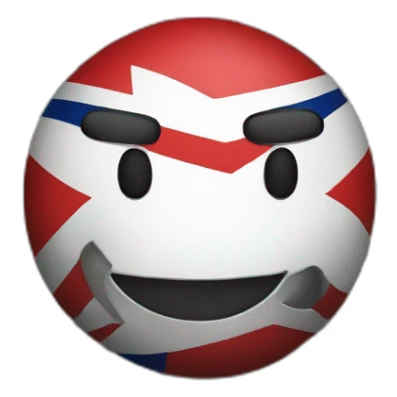 Countryball of the union jack sticker