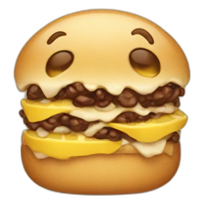 an emoji who doesn't like food sticker