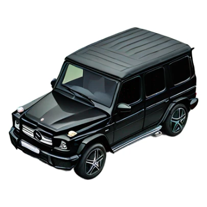 black Mercedes G-Wagon sticker