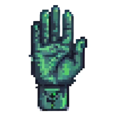 black hand shows sign super sticker