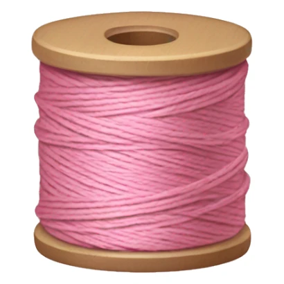 Pastel pink spool of thread sticker