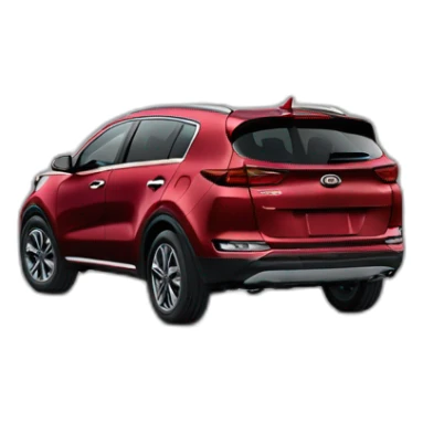 red kia sportage from 2020 sticker