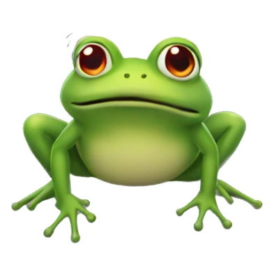 Frog with fireworks coming out of its mouth sticker