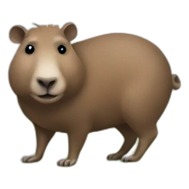 blue capybara car with a football sticker