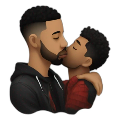 drake kissing 21 savage sticker