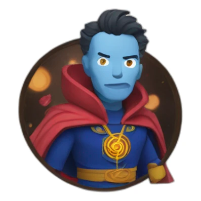 Dr Strange wears a Sweatshirt with the word Sude on it sticker