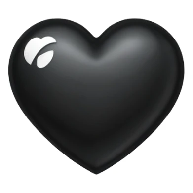 A black heart with the letter "J" in the middle sticker
