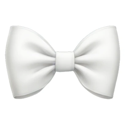 White bow sticker