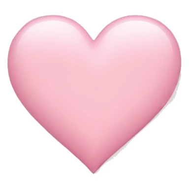 light pink heart sticker