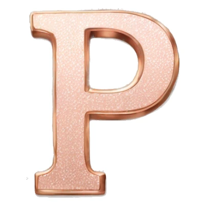 letters-P.S.-rose-gold-colour  sticker
