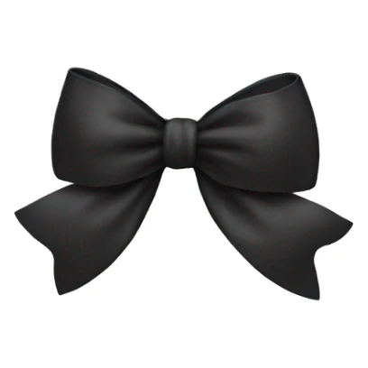 Black bow  sticker