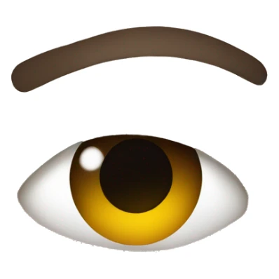 looking from the corner of the eye sticker