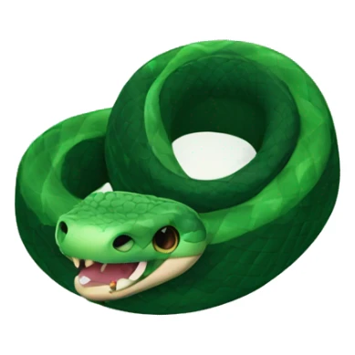 A Snake Wearing a Slytherin Scarf sticker