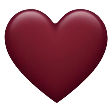 Burgundy heart sticker