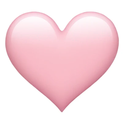 light pink heart sticker