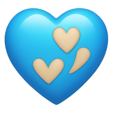 Blue heart  sticker