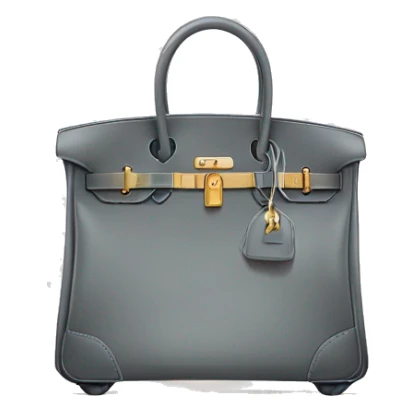 Hermes Birkin bag stay on a luxury baggage, like in airport sticker