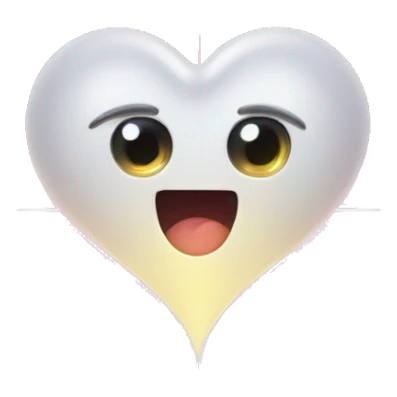 heart laser beaming out of each eyes sticker