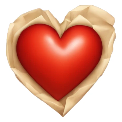 Un corazon rojo completo q tenga en el centro del coeazon la letra M sticker