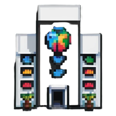 business company office building with logo sticker