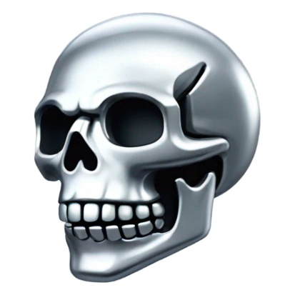 Skeleton made out of chrome sticker