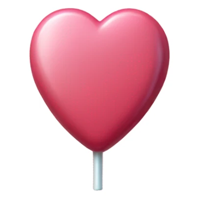 Heart candy: A round candy with a small paddle in the center sticker