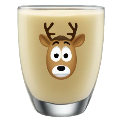 National lampoons Christmas vacation reindeer egg nog glass sticker