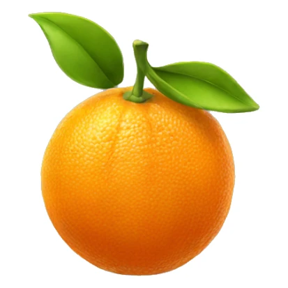 Orange fruit  sticker