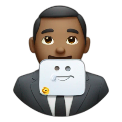 an employee with a ring around him with the inscription Neofos sticker