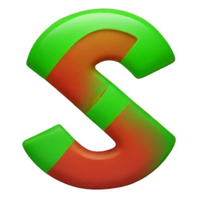 A simple green large plus and red minus symbol sticker