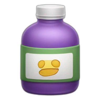 bottle of antidepressants sticker