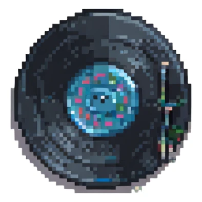 a vinyl record sticker