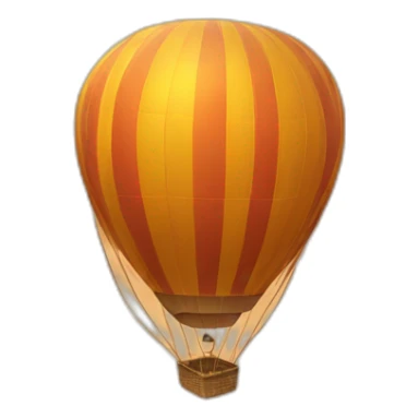 hot air balloon through the desert sticker