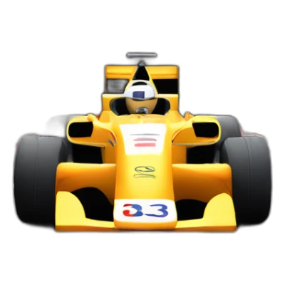 a formula 1 car driving in a tunnel sticker