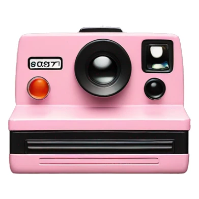 pastel pink polaroid shot sticker