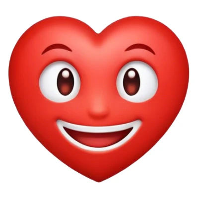 A heart eyes emoji smiling  sticker