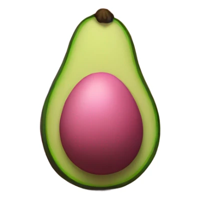pink avocado sticker