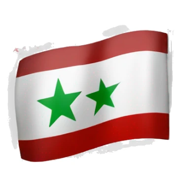 Free Syrian Flag with red stars sticker