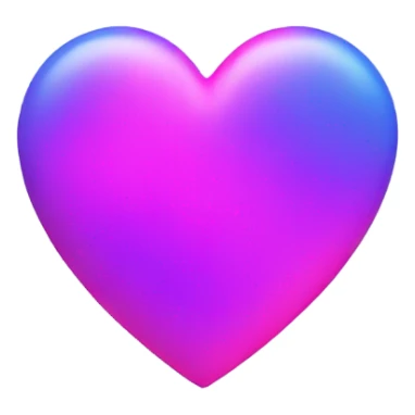 Neon pink purple blue heart  sticker