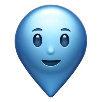 pin but blue not red sticker