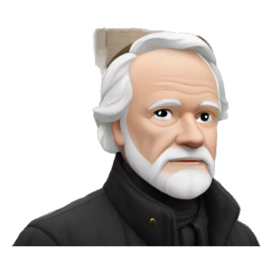 Victor Hugo in front of Notre Dame de Paris sticker