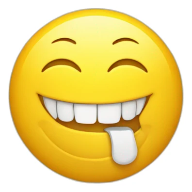 Smiley avec des dents en or sticker