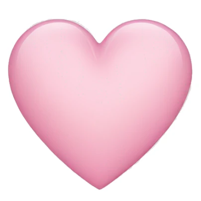 light pink heart sticker