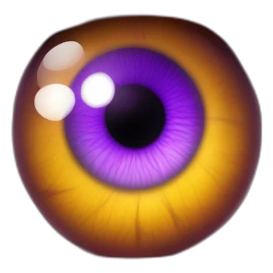 majestic godly violet iris eyeball serious intense symmetrical knowledgable sticker