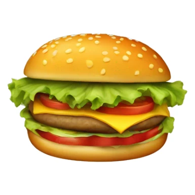 Un hamburger dans un style vintage sticker
