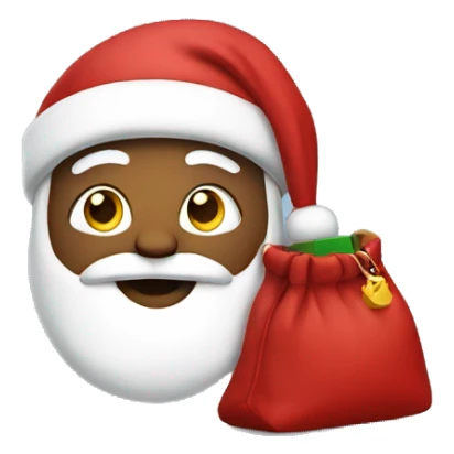 Santa with bag sticker