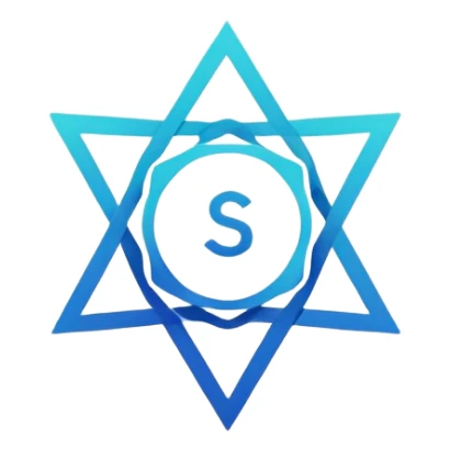 minimalist logo for AI SaaS service self2.art, simple and clean design sticker