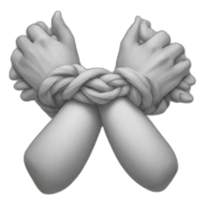 handS tied behind back sticker