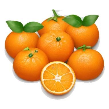 a plate of tangerines sticker
